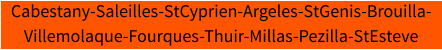 Cabestany-Saleilles-StCyprien-Argeles-StGenis-Brouilla- Villemolaque-Fourques-Thuir-Millas-Pezilla-StEsteve