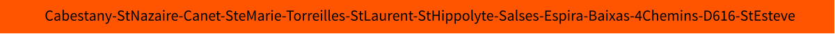 Cabestany-StNazaire-Canet-SteMarie-Torreilles-StLaurent-StHippolyte-Salses-Espira-Baixas-4Chemins-D616-StEsteve