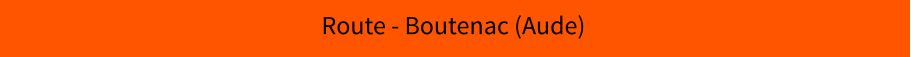 Route - Boutenac (Aude)